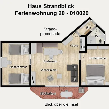 Haus Strandblick 20 Apartment *